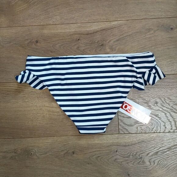 Bongo stripe ruffle swim bottom S NWT - Picture 8 of 8